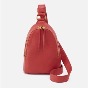 HOBO Fern Sling Crossbody Pebbled Leather - Red Clay